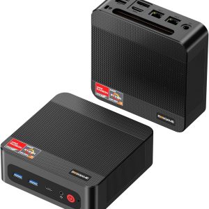 P3 Mini Gaming PC AMD Ryzen 7 7840HS | 32GB DDR5 RAM | 1TB PCIe 4.0 NVMe SSD | Dual Gigabit Ethernet | Triple Display (HDMI/DP/USB-C) | AX210 Wi-Fi 6E | BT 5.2 | Compact Desktop Computer